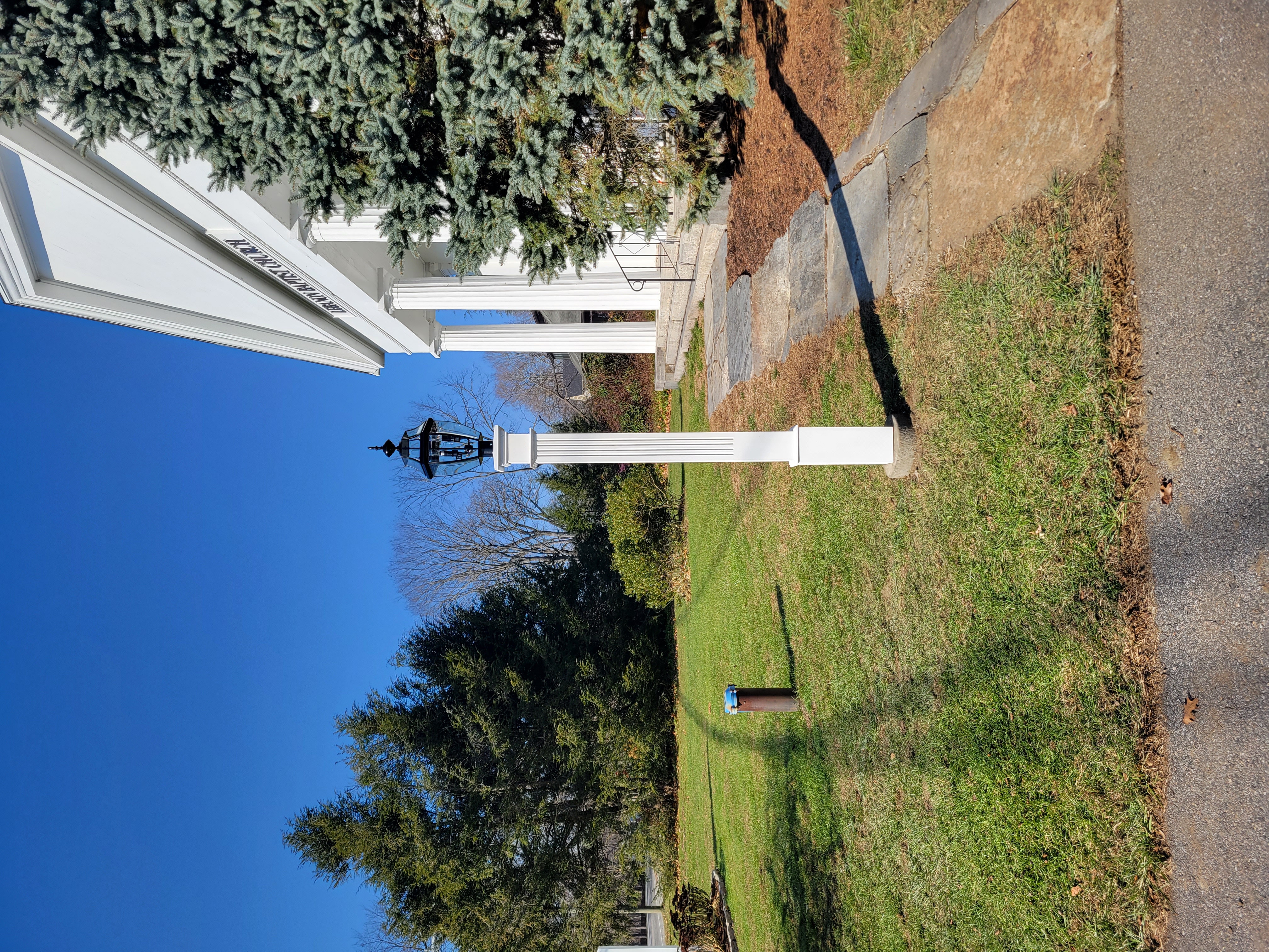 Fluted 6x6 Lantern Post with plain base