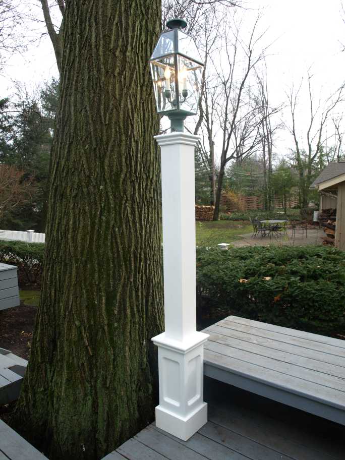 Finished Lantern Post Installation
