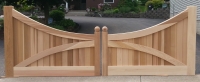 Azek Hybrid Trimmed Cedar Driveway Gate